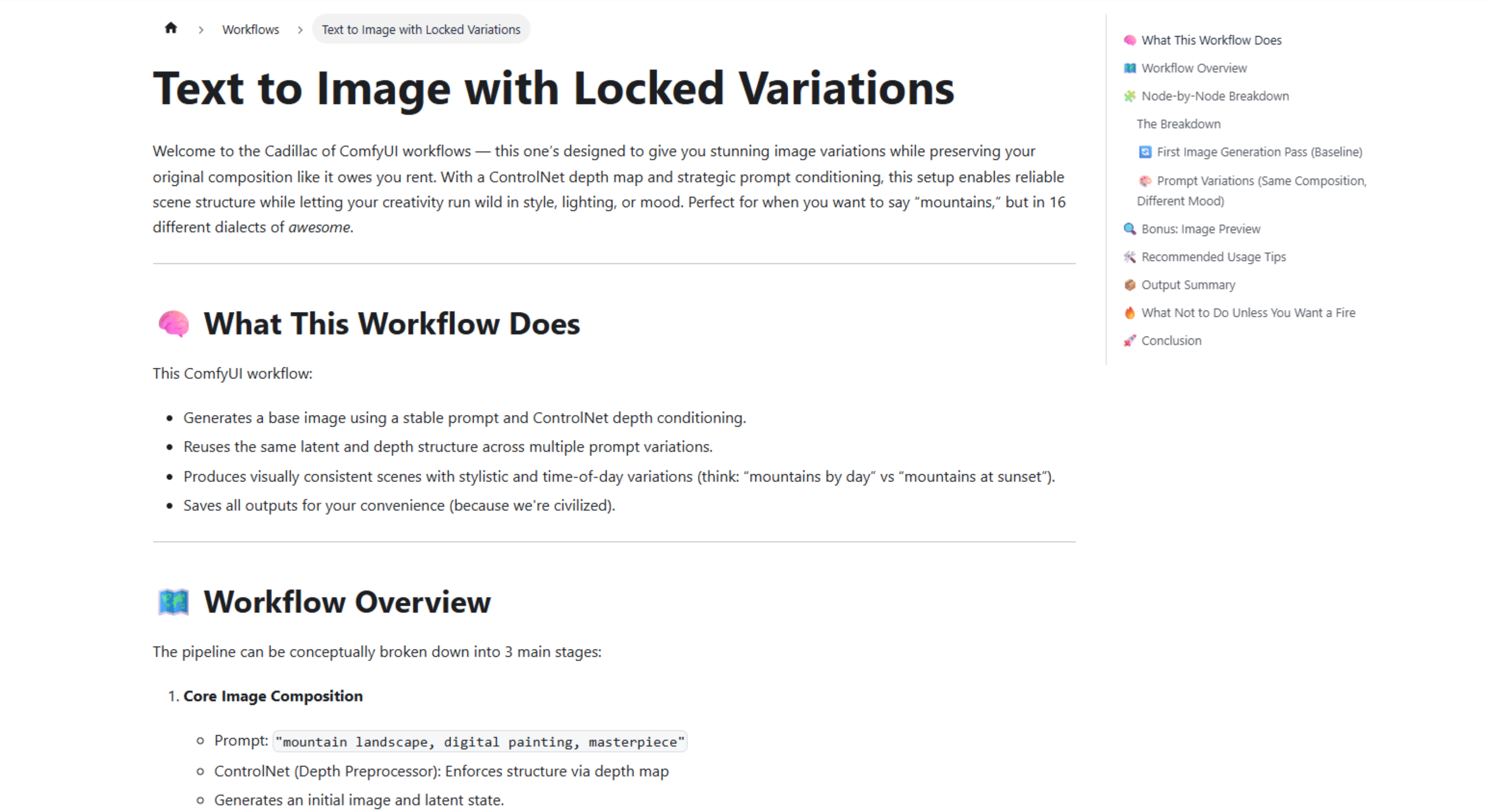 workflow Documentation Example